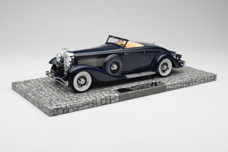 Duesenberg SJN Convertible Coupe Midnight Blue Minichamps 1:18 107150332 Métal