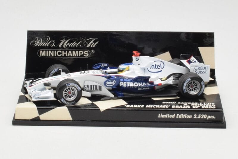 BMW Sauber F1.06 #16 N. Heidfeld Brazilian GP 2006 Minichamps 1:43 400060316 Métal