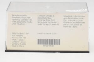 BMW Sauber F1.09 #6 N. Heidfeld F1 2009 v2 Minichamps 1:43 80422155795 Métal — image 4 sur 5