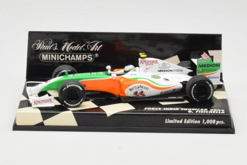 Force India Mercedes VJM02 #21 G. Fisichella Showcar 2009 Minichamps 1:43 400090091 Métal