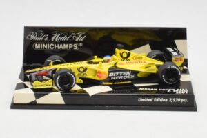 Jordan Honda EJ11 #11 J. Trulli F1 2001 Minichamps 1:43 400010012 Métal