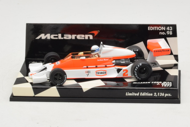 McLaren M26 Ford J. Mass F1 1977 Minichamps 1:43 530774302 Métal