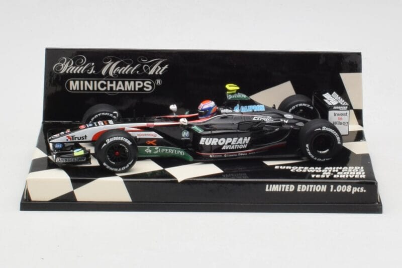 Minardi Cosworth PS03 M. Bobbi Test Car 2003 Minichamps 1:43 400030039 Métal