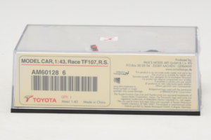 Toyota TF107 #11 R. Schumacher Panasonic Toyota Racing F1 2007 Minichamps 1:43 AM601286 Métal — image 5 sur 5