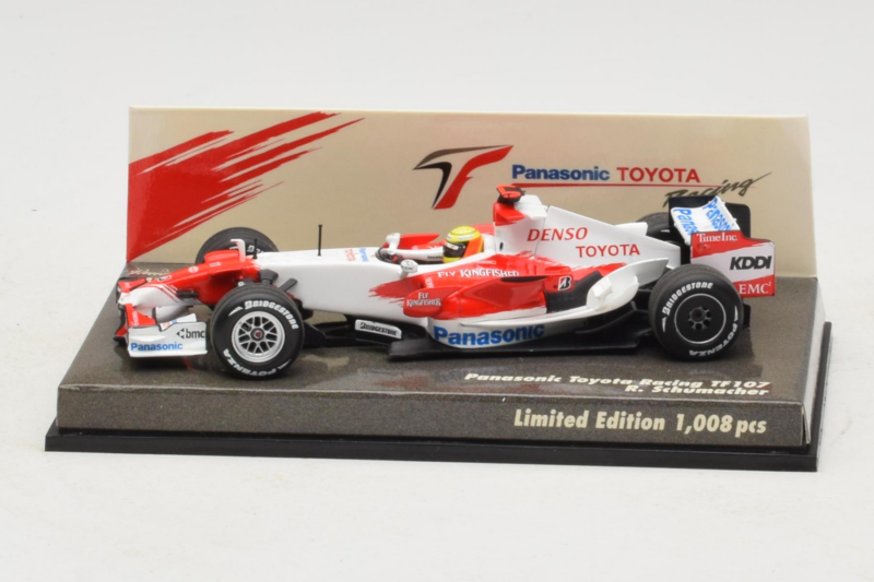 Toyota TF107 #11 R. Schumacher Panasonic Toyota Racing F1 2007 Minichamps 1:43 AM601286 Métal