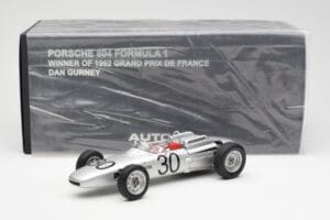 Porsche 804 #30 D. Gurney French Grand Prix 1962 AUTOart 1:18 86271 Métal — image 6 sur 6