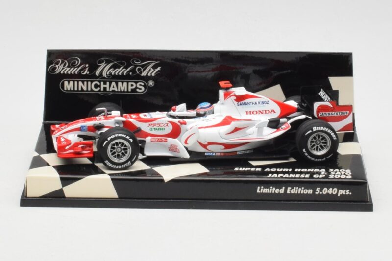 Super Aguri Honda SA06 #22 T. Sato Japanese GP 2006 Minichamps 1:43 400060122 Métal