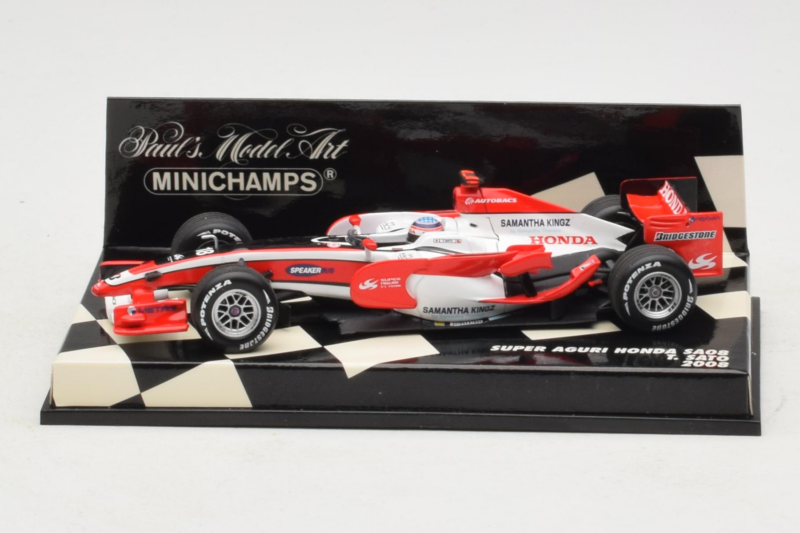 Super Aguri SA08 Honda #18 T. Sato F1 2008 Minichamps 1:43 400080018 Métal