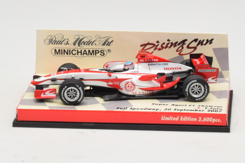 Super Aguri SA07 T. Sato F1 Showcar 2007 Minichamps 1:43 403080092 Métal