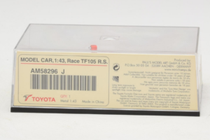 Toyota TF105 #17 R. Schumacher Panasonic Toyota Racing F1 2005 Minichamps 1:43 AM58296 Métal — image 5 sur 5