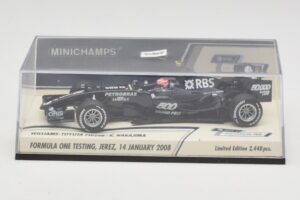 Williams Toyota FW29B K. Nakajima Jerez Test 14 Janvier 2008 Minichamps 1:43 400080108 Métal — image 5 sur 5