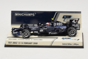 Williams FW30 Toyota #8 K. Nakajima Test Jerez Feb 2008 Minichamps 1:43 400080208 Métal