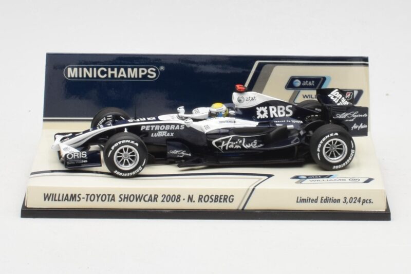 Williams FW30 Toyota Showcar #16 N. Rosberg F1 2008 Minichamps 1:43 400080077 Métal