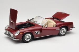 Ferrari 250 GT California Spider LWB Rouge Bordeaux Hot Wheels 1:18 25727 Métal — image 2 sur 8
