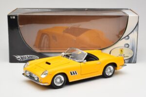 Ferrari 250 GT California Spider Jaune Hot Wheels 1:18 23905 Métal — image 8 sur 8