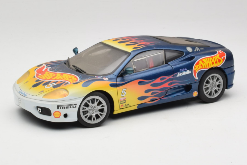 Ferrari 360 Modena Challenge #5 Hot Wheels Purple Fire Livery 1999 Bburago 1:18 29619 Métal