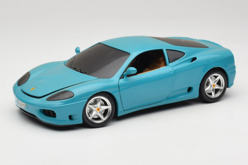 Ferrari 360 Modena Migros Édition Limitée 333 pcs Bleu Bburago 1:18 3358-G1 Métal
