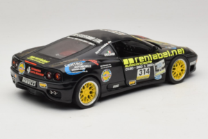 Ferrari 360 Modena Rentabel #314 Gagliardi Noir Bburago 1:18 3378-B1 Métal — image 3 sur 8
