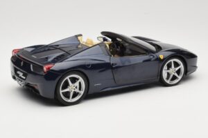 Ferrari 458 Italia Spider Dark Blue Metallic Hot Wheels 1:18 X5529 Métal — image 3 sur 8