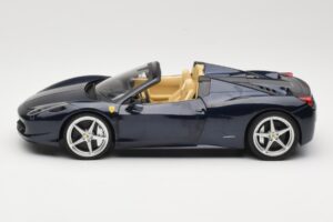 Ferrari 458 Italia Spider Dark Blue Metallic Hot Wheels 1:18 X5529 Métal — image 4 sur 8