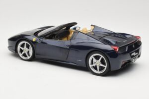 Ferrari 458 Italia Spider Dark Blue Metallic Hot Wheels 1:18 X5529 Métal — image 7 sur 8