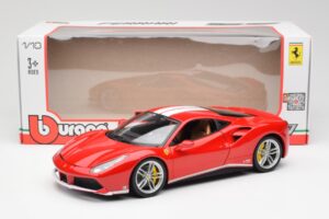 Ferrari 488 GTB Rouge Bburago 1:18 18-76102 Métal — image 8 sur 8