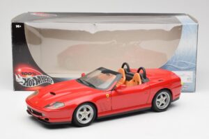 Ferrari 550 Barchetta Pininfarina Rouge Bburago 1:18 327660 Métal — image 8 sur 8