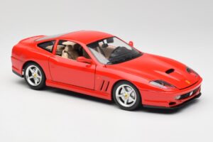 Ferrari 550 Maranello Rouge Bburago 1:18 3064 Métal — image 6 sur 8