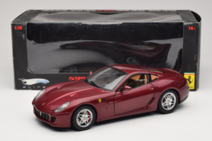 Ferrari 599 GTB Fiorano Rouge Foncé Hot Wheels 1:18 M1200 Métal — image 8 sur 8