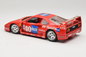 Ferrari F40 #40 J-P. Jabouille / O. Grouillard Art Sports 1987 Bburago 1:18 3332-A1 Métal — image 7 sur 8