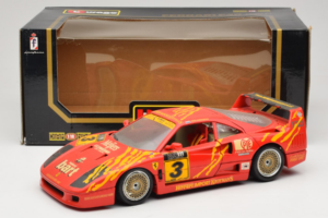 Ferrari F40 #3 F. Kroymans Ferrari Imports Kroymans BBS Wheels Rouge 1987 Bburago 1:18 3032-H1 Métal — image 8 sur 8