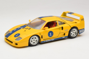 Ferrari F40 #1 Jaune Bauer Edition Limitée 100 pièces Bburago 1:18 BSR001 Métal