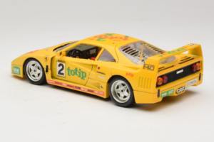 Ferrari F40 Totip Jolly Club #2 Jaune Bburago 1:18 3332-Y1 Métal — image 7 sur 8