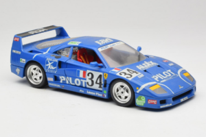 Ferrari F40 #34 M. Ferte / Thavenin / Palau Pilot Bleu 1987 Bburago 1:18 3032-B1 Métal — image 6 sur 8