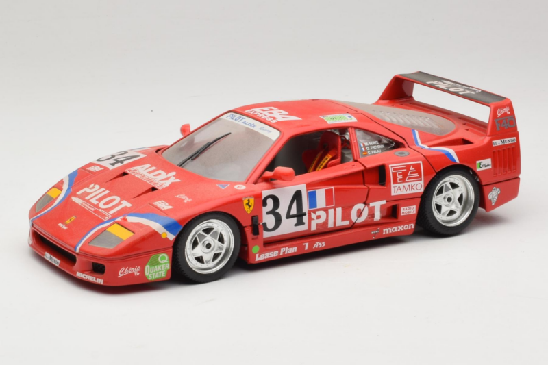 Ferrari F40 LM Pilot #34 Ferte / Thavenin / Palau 24 Hours of Le Mans 1995 Rouge Bburago 1:18 3032-P3 Métal
