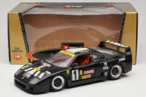 Ferrari F40 Pirelli Agip #1 Noir Bburago 1:18 3332-B1 Métal — image 8 sur 8
