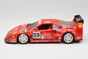 Ferrari F40 LM Unisys #59 Ota / P. Nappi / R. Donovan 24 Hours of Le Mans 1996 Bburago 1:18 3032-U1 Métal — image 4 sur 8
