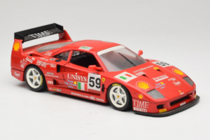 Ferrari F40 LM Unisys #59 Ota / P. Nappi / R. Donovan 24 Hours of Le Mans 1996 Bburago 1:18 3032-U1 Métal — image 6 sur 8