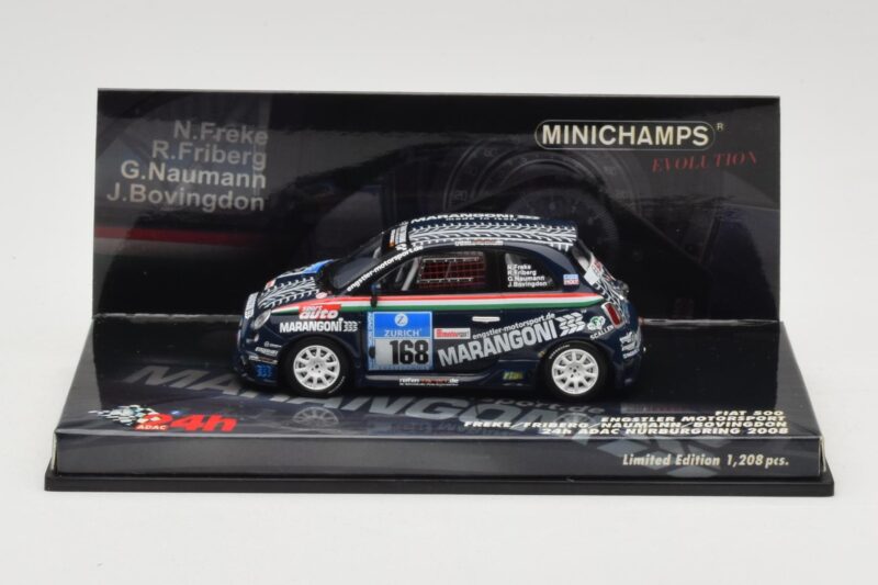 Fiat 500 #168 Engstler Motorsport Freke / Friberg / Naumann 24 Hours Nurburgring 2008 Minichamps 1:43 437081268 Métal