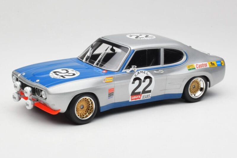 Ford Capri Mk1 RS 2600 #22 Ford Koln D. Glemser / A. Soler-Roig Winners 24 Hours of Spa 1971 Minichamps 1:18 155718522 Métal