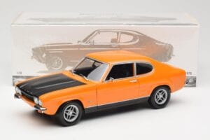 Ford Capri Mk1 RS 2600 Signal Orange Noir Minichamps 1:18 150089077 Métal — image 8 sur 8