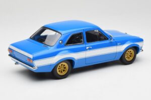 Ford Escort Mk1 RS 1600 Bleu Blanc Bandes Minichamps 1:18 100688102 Métal — image 3 sur 8