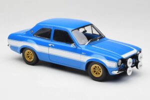 Ford Escort Mk1 RS 1600 Bleu Blanc Bandes Minichamps 1:18 100688102 Métal — image 6 sur 8