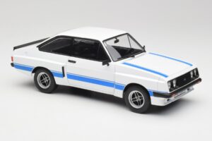 Ford Escort Mk2 RS 2000 X-Pack Diamond Blanc & Bleu Stripe MCG 1:18 MCG18350 Métal — image 4 sur 6