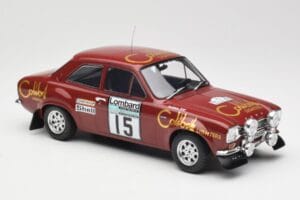 Ford Escort RS 1600 Mk1 #15 M. Alen / I. Kivimäki RAC Rally 1974 IXO 1:18 18RMC047B Métal — image 4 sur 6