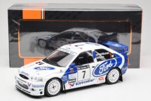 Ford Escort WRC #7 J. Kankkunen / J. Repo RAC Rally 1998 IXO 1:18 18RMC170A Métal — image 6 sur 6
