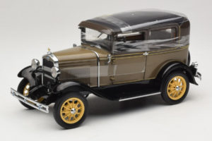 Ford Model A Tudor Chicle Drab Motor City 1:18 41003 Métal