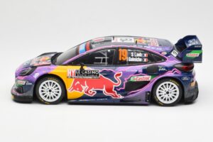 Ford Puma Rally1 #19 S. Loeb / I. Galmiche Rally Monte Carlo Winner 2022 IXO 1:18 18RMC110 Métal — image 3 sur 6