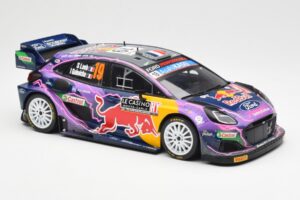 Ford Puma Rally1 #19 S. Loeb / I. Galmiche Rally Monte Carlo Winner 2022 IXO 1:18 18RMC110 Métal — image 4 sur 6