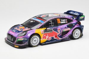 Ford Puma Rally1 #19 S. Loeb / I. Galmiche Rally Monte Carlo Winner 2022 IXO 1:18 18RMC110 Métal